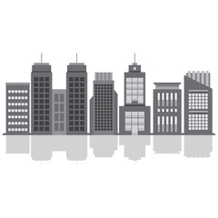 Set Of City Buildings Vector Illustration