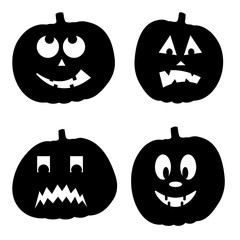 vector illustration of Halloween Background with Pumpkin