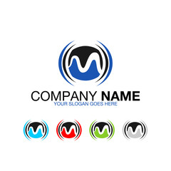 Mobile Sound Wave Logo Vector Image Icon Corporate Company 