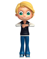 Kid boy with Funny pose
