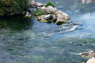 Stones on the rapids