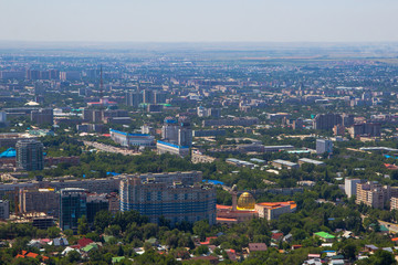 Almaty city view from Koktobe hill, Kazakhstan