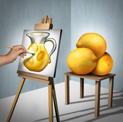 Make Lemonade Out Of Lemons - obrazy, fototapety, plakaty