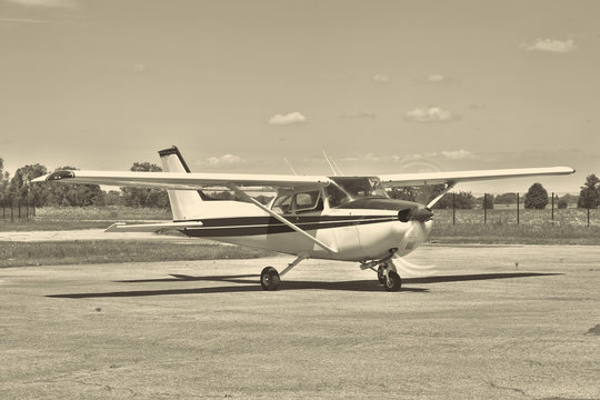 Fototapeta Light private plane