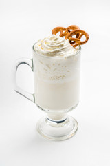 latte with whipped cream