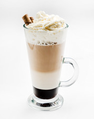 latte with whipped cream