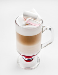 latte with marshmallow
