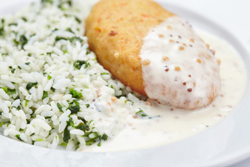 cutlet with rice