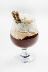 coffee with whipped cream