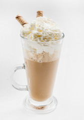 coffee with whipped cream