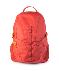 red backpack