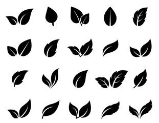 leaf icons set - 121094000