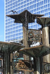 Berlin. Alexanderplatz / Brunnen der Völkerfreundschaft auf dem Alexanderplatz