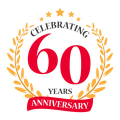 Happy anniversary celebration design 