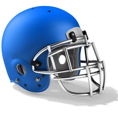 Fototapeta premium 3d Blue American football helmet