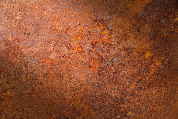Rusty metal texture or rusty metal background. Grunge retro vintage of rusty metal plate for design with copy space for text or image.