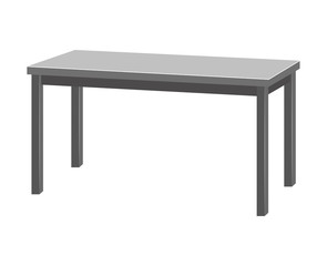 table isolated illustration