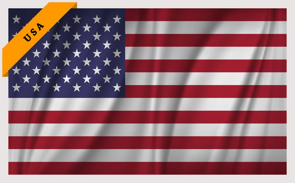 National flag of the United States of America - waving edition