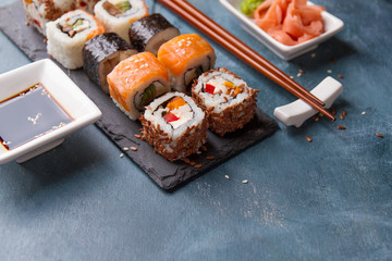Sushi rolls set