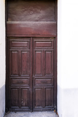 Old wooden door