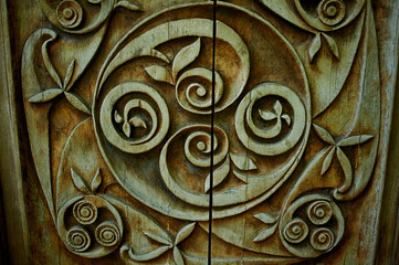 the art of woodworking. Beautiful patterns carved into the wood