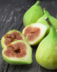 fresh green figs