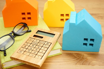 Concept image of buying home, investment and real estate business