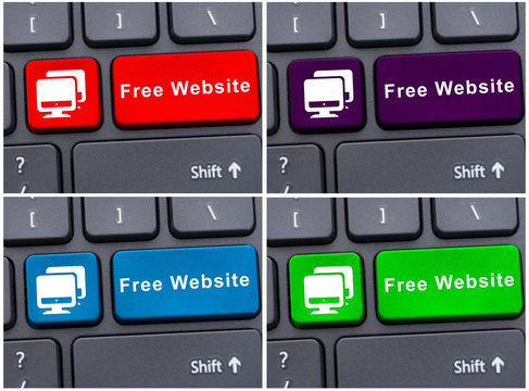 Free website button on laptop keyboard