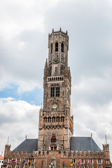 Fototapeta na wymiar Beffroi de Bruges la Venise du Nord