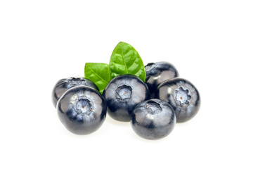 Blueberry isolated on white background
