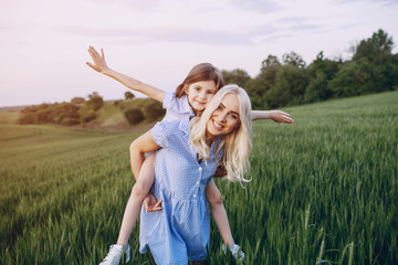 mom and daughter