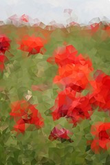 abstract background of triangles