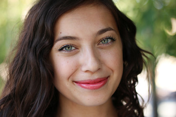 Seductive portrait professional model