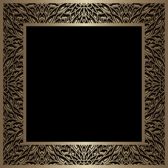 Vintage gold square frame