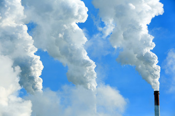 White smoke from the chimney