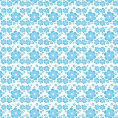 Vector floral blue white background.