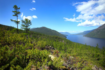 Lake Frolikha in the Baikal mountains