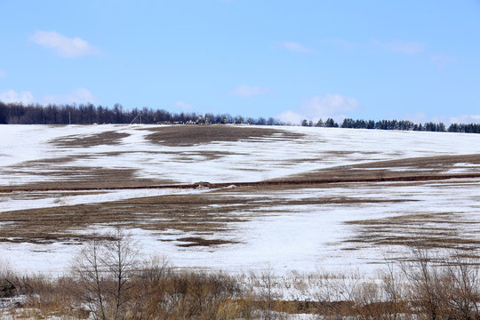 snow melt in the early spring