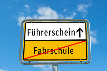 Obraz premium Führerschein in der Tasche