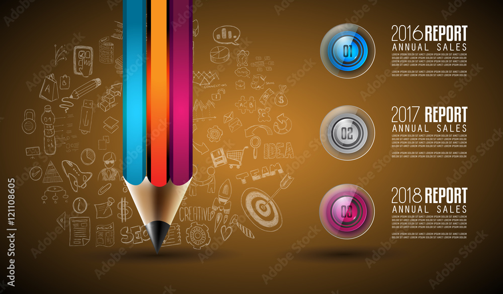 Poster clean infographic layout template for data and information analysis