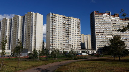 The Pechatniki district of Moscow. Urban view.