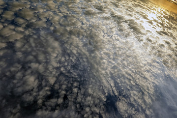 cirrus clouds at sunset