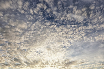 cirrus clouds at sunset