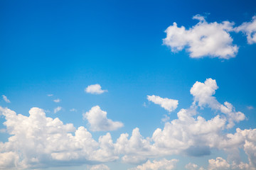 blue sky with cloud closeup