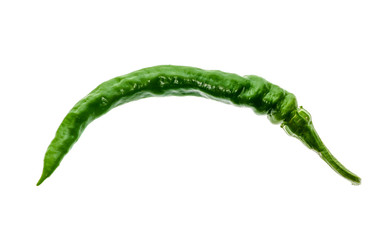Fresh ripe organic green hot chili pepper