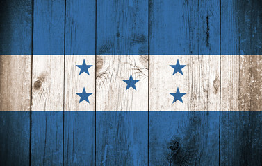 Wooden Flag of Honduras