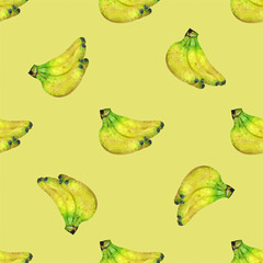 Seamless pattern with bananas