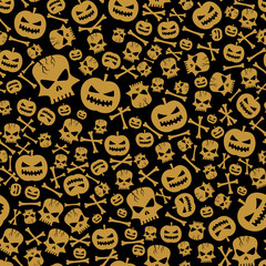 Vector Halloween Seamless Background