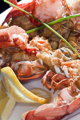 lobster with lemon