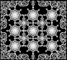 square white abstract decorated backgroud